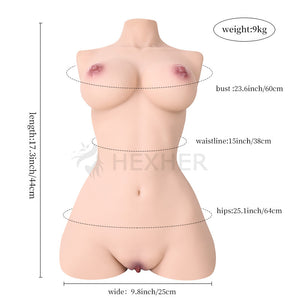 19 Lbs 3D Realistic Sex Doll Torso - Wen