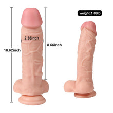 Load image into Gallery viewer, Flesh Color Popular Big Thick Dildo 10.62in