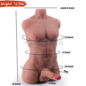 Half lichaam sekspop torso geen hoofd geen been