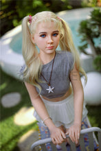 Afbeelding in Gallery-weergave laden, Flat Breasts Silicone Sex Doll 4.9FT Tall