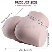 Afbeelding in Gallery-weergave laden, Automatic Vibrating Ass Vagina Doll 37 Lbs