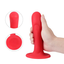 Afbeelding in Gallery-weergave laden, Red Color Liquid Silicone Dildo 6.7in