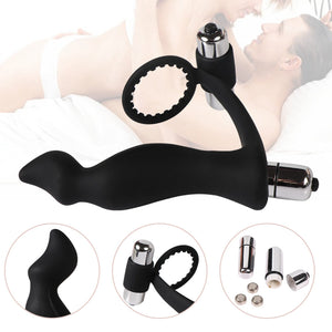 Double Stimulate Cock Ring and Butt Plug