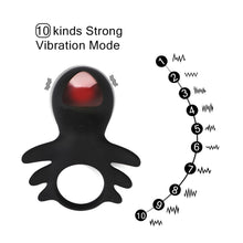 Afbeelding in Gallery-weergave laden, 10 Modes Vibrating Cock Ring
