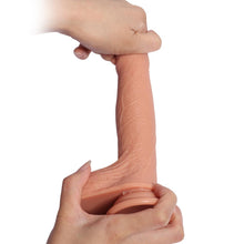 Load image into Gallery viewer, Foreskin Dildo Double Layers Liquid Silicone