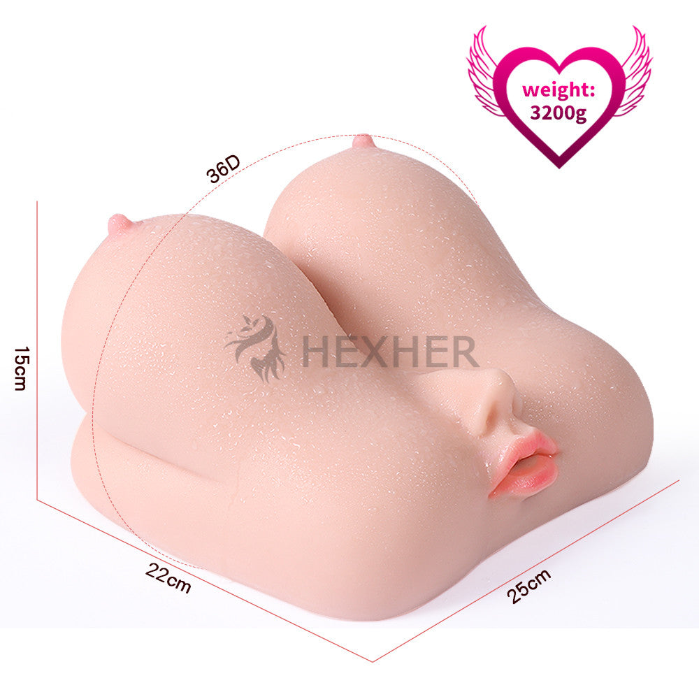 Big Boobs TPR Doll Oral Job and Vagina Sex – HEXHER Sex Dolls