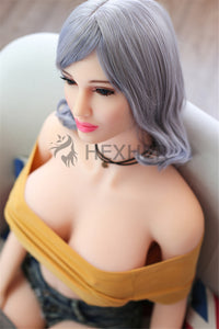 Bambola d'amore con capelli corti e occhi azzurri 165 cm / 5,4 piedi - Leah