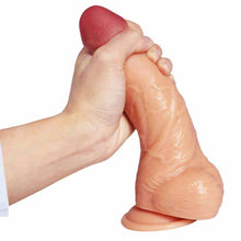 Load image into Gallery viewer, Dual Layers Liquid Silicone Dildo 8.26in